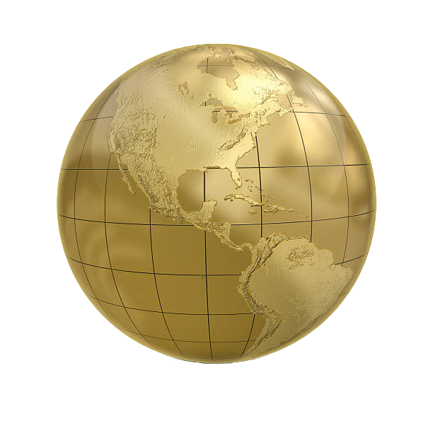 Icon of a gold world